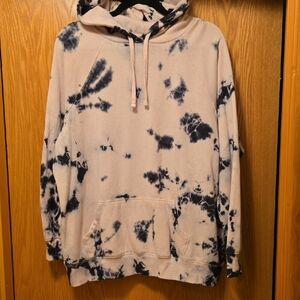 Torrid Pink and Black Tie-Dye Hoodie